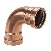 Угольник 90° Viega Profipress XL с SC-Contur 64 мм медь 577681