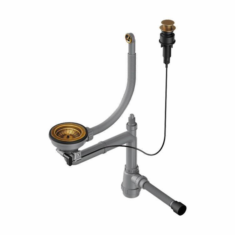 Слив-перелив для одночашевой мойки OMOIKIRI WK-1CL-R-AB022-A античная латунь 4957092