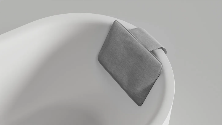 Подушка для ванны Salini 355х495х7 мм Grey матовый 1904201G