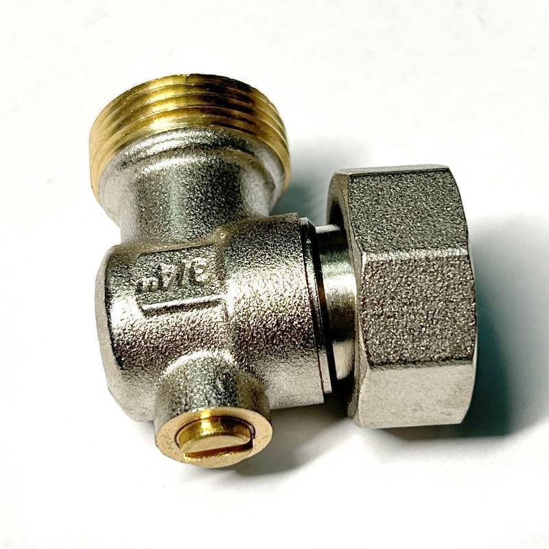 Узел радиаторный угловой Pettinaroli 195N 3/4 EK x 3/4 EK с шаровым краном 195N3301