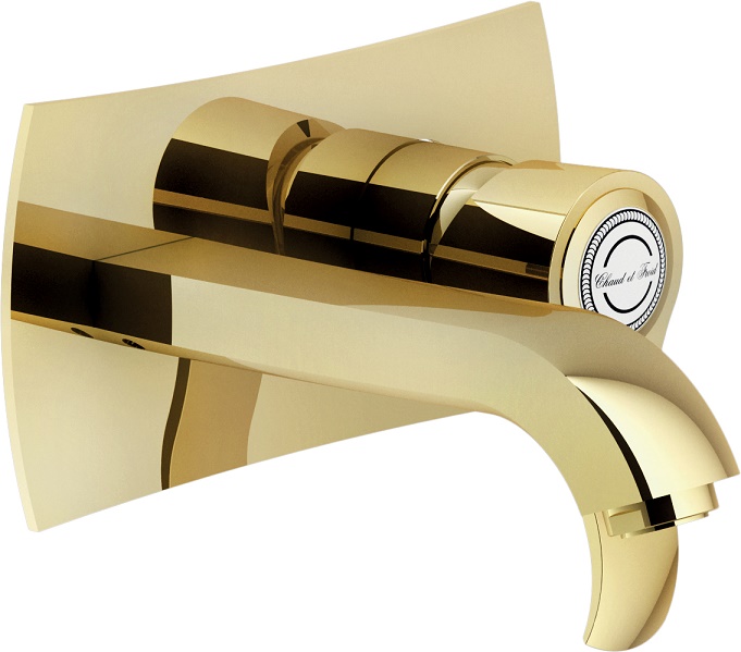 Смеситель для раковины TopZero Sofi 150 мм внешняя часть золото SI98198GDP