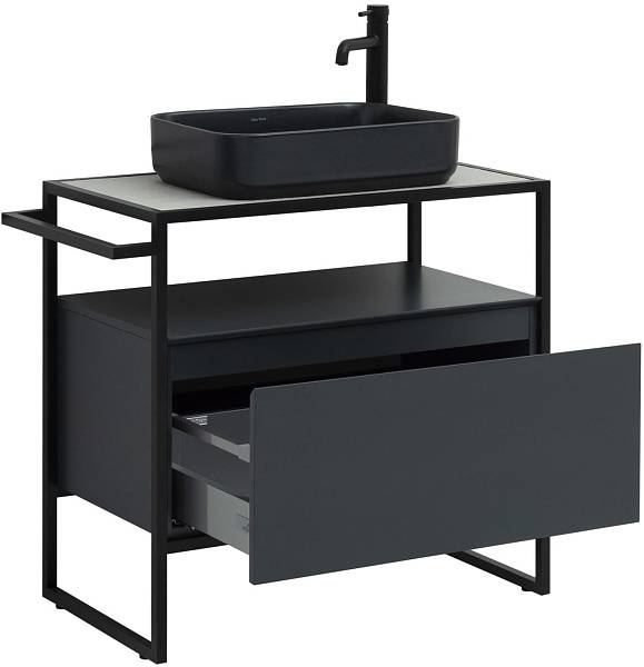 Тумба под раковину Allen Brau Priority 80 см матовый антрацит 1.31002.AM