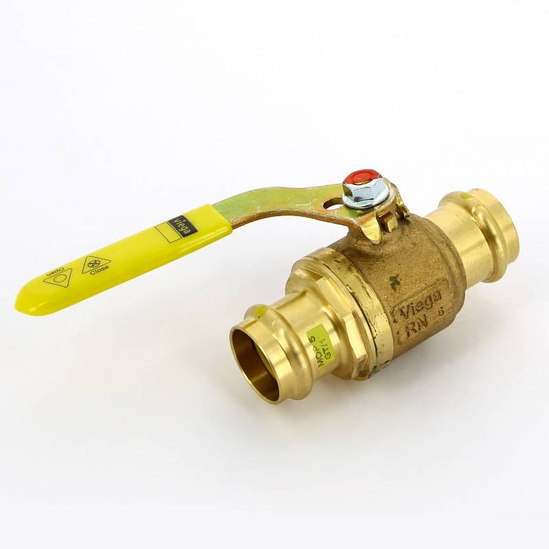 Кран шаровой пресс газовый Viega Profipress G бронза 28 мм 492885