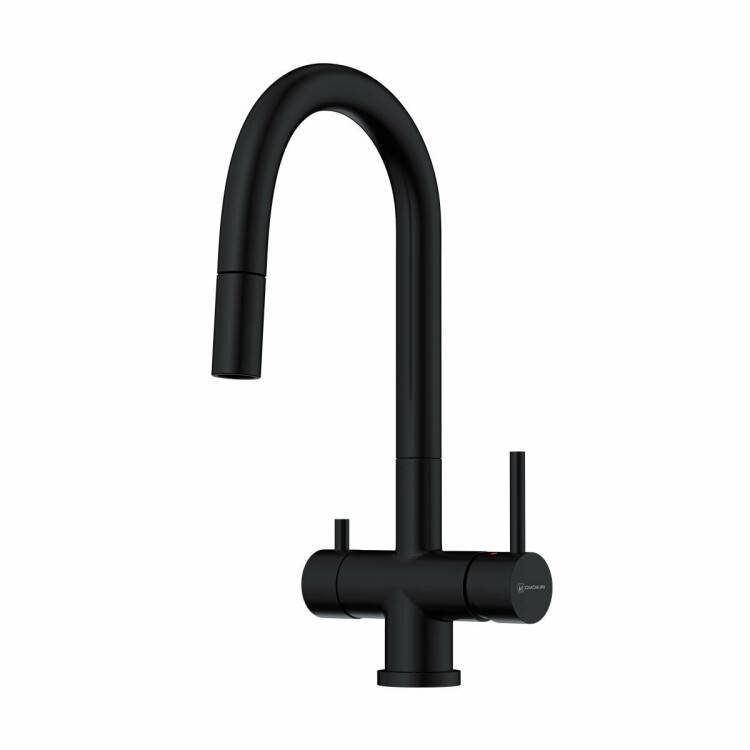 Смеситель для кухни OMOIKIRI Akita-S однорычажный с вытяжным изливом и каналом для фильтра графит 4994359