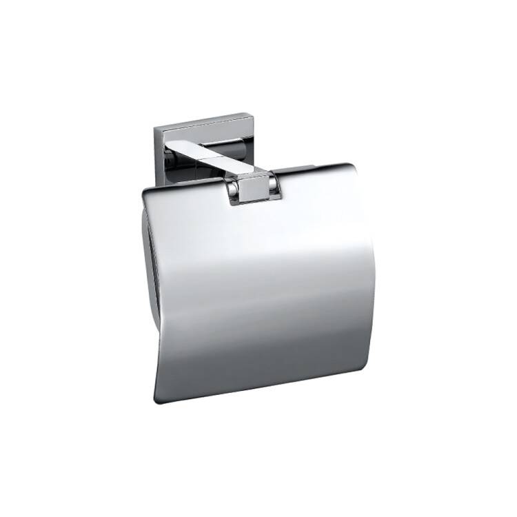 Бумагодержатель Jaquar Kubix Prime с крышкой 125х65х110 мм хром AKP-CHR-35753P