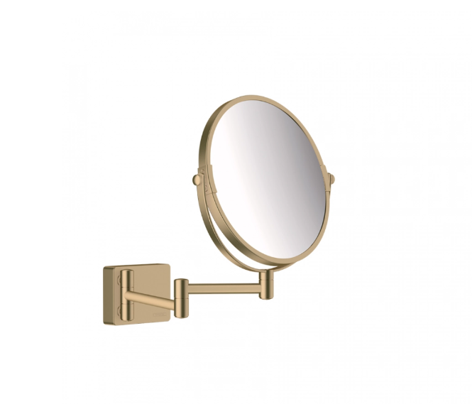 Косметическое зеркало Hansgrohe AddStoris без подсветки шлифованная бронза 41791140