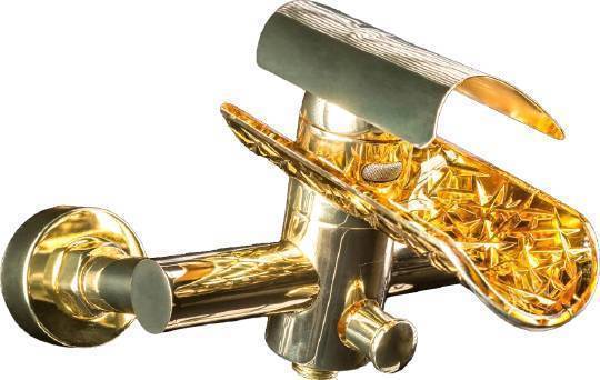 Смеситель для ванны с душем Boheme Hypnose золото 233-G