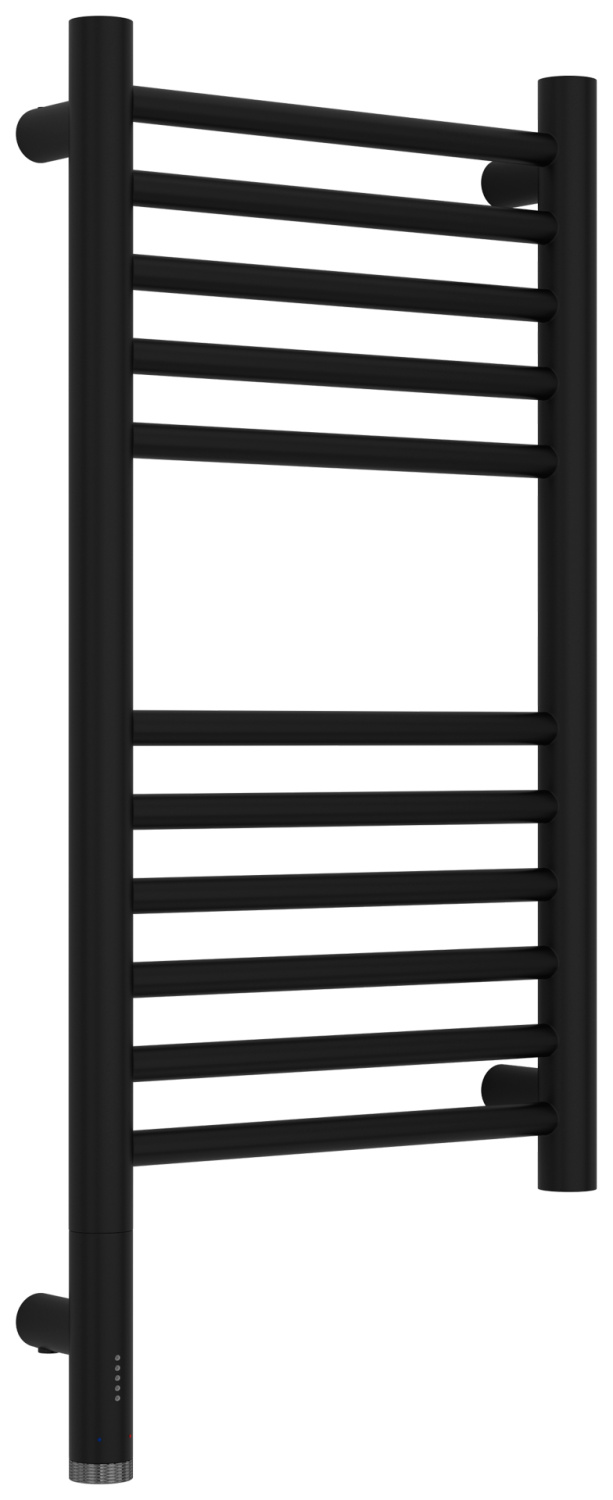Полотенцесушитель электрический Сунержа Богема 3.1 прямая 300х600 мм левый чёрный матовый 31-6004-6030