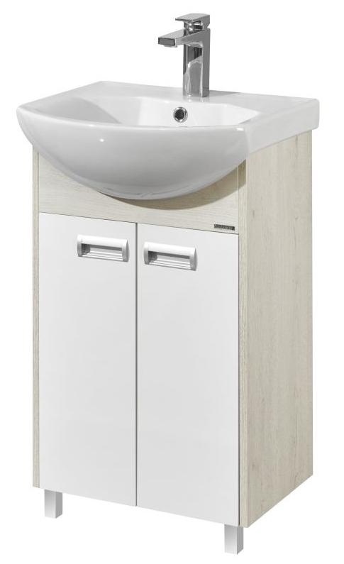 Тумба-умывальник с раковиной Aquaton Бекка 50 / Смайл 50 1A2108K1BAC20