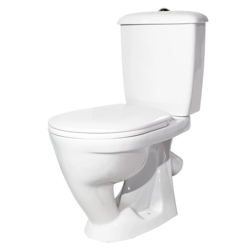 Унитаз-компакт Sanita Радуга Стандарт тарельчатый нижний подвод косой выпуск 41901110022