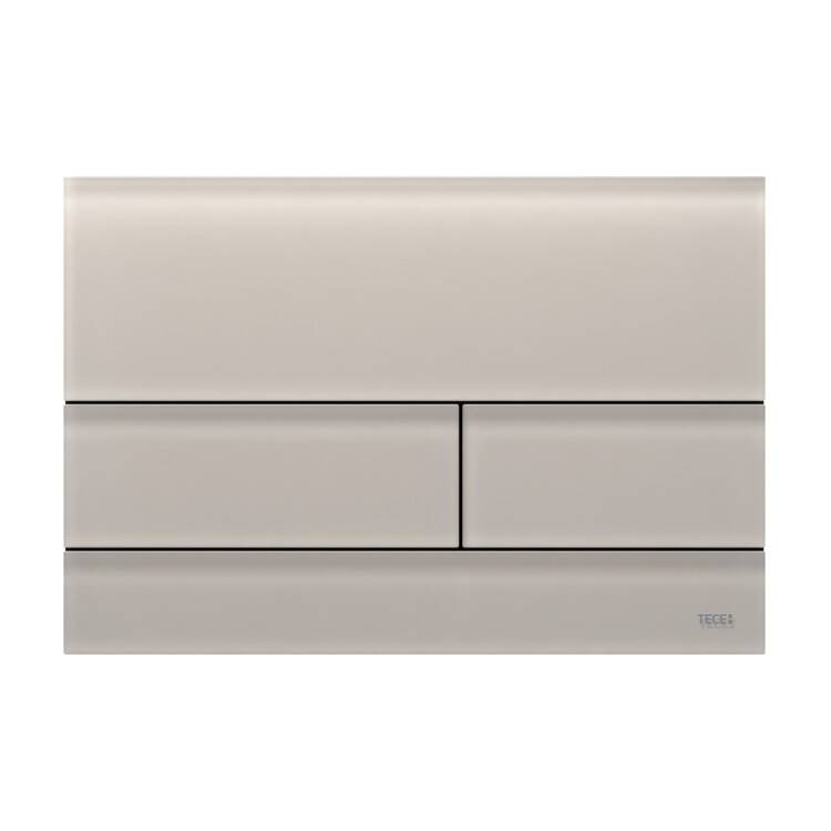 Панель смыва для унитаза TECE TECEsquare II стеклянная песочно-бежевый сатинированный 9240827