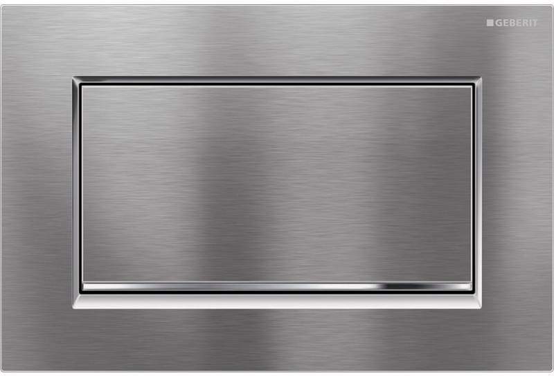 Клавиша смыва Geberit Sigma 30 смыв-стоп матовый хром/хром 115.893.KX.1