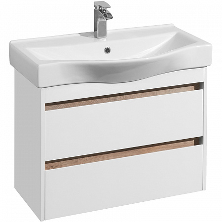 Комплект AQUATON Нортон 80 тумба, раковина Беверли 80 1A2489K0NT010