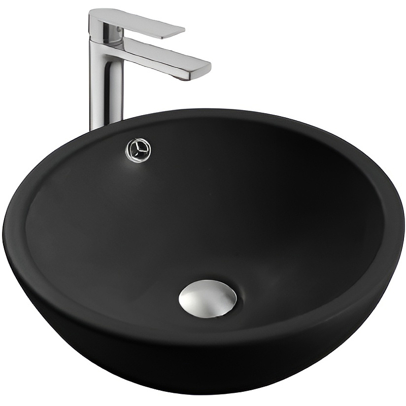 Раковина накладная AQUATON 440x440x175 мм матовый черный AQ5354-MB