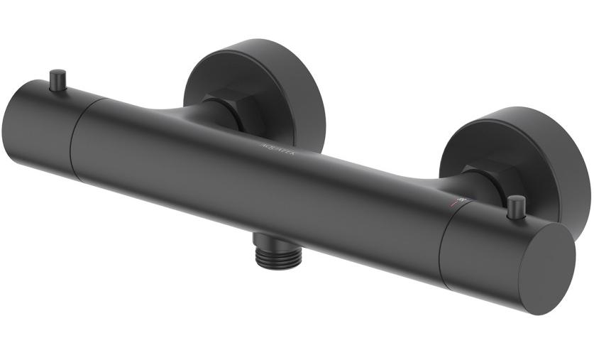 Смеситель для душа термостатический Aquanet Европа матовый черный AQ1363MB