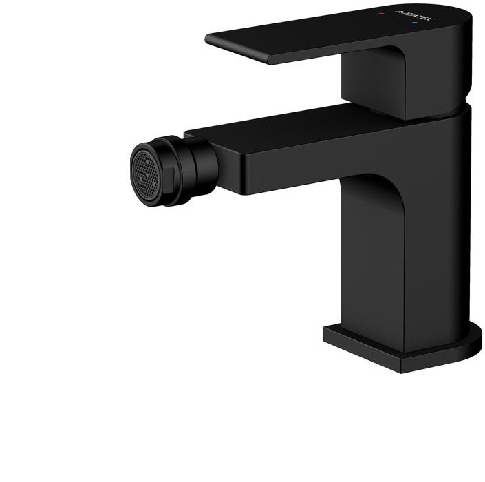 Смеситель для биде Aquanet Лира матовый черный AQ1418MB