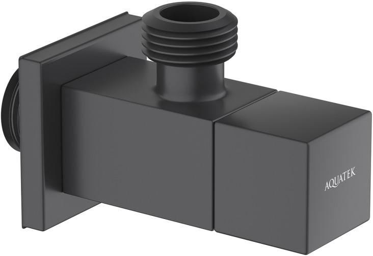 Угловой переходник Aquatek матовый черный AQ2453MB