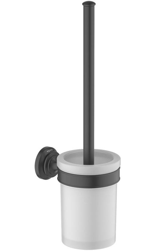 Ершик для унитаза Aquanet Классик матовый черный AQ4510MB