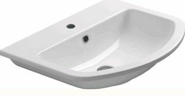 Раковина GSI City 640x480x185 мм цвет белый глянцевый 9131111