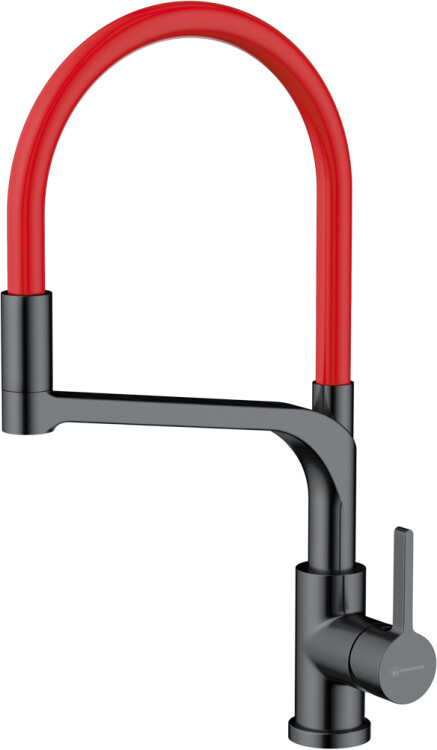 Смеситель для кухни OMOIKIRI Sinto 2 Plus вороненая сталь / красный 4994467