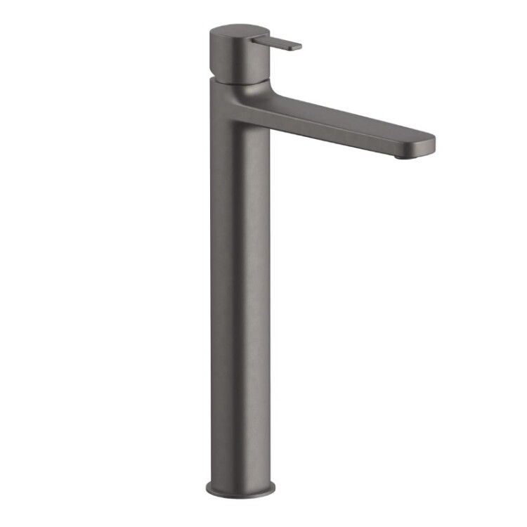 Смеситель для раковины Fantini Lame однорычажный цвет Matt Gun Metal PVD 24P5M106WF
