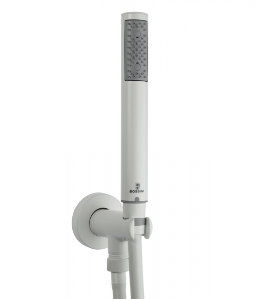 Душевой набор Bossini Zen лейка со шлангом и держателем белый матовый C12002C045