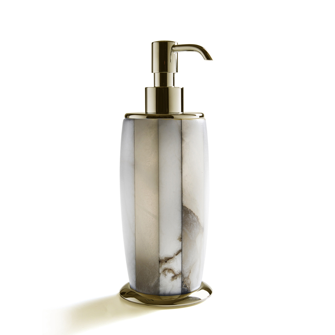 Дозатор для жидкого мыла 3SC Rigato 80х210 мм золото AL01DGD