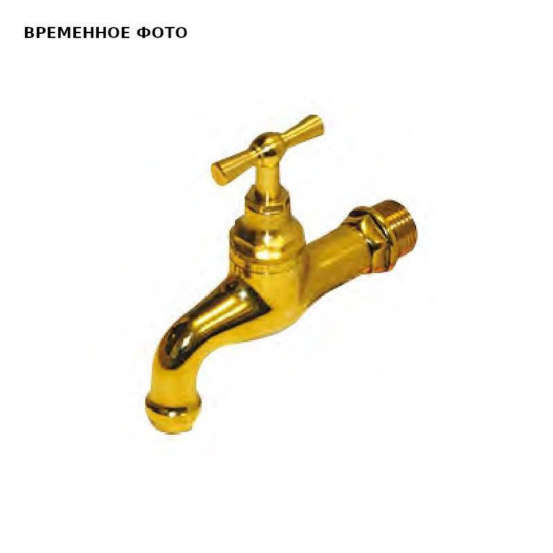 Кран садовый шаровой Tiemme EOLO 1 без штуцера ручка-бабочка 2580013