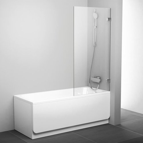 Шторка для ванны Ravak Brilliant BVS1-80 800 мм хром стекло Transparent 7U840A00Z1