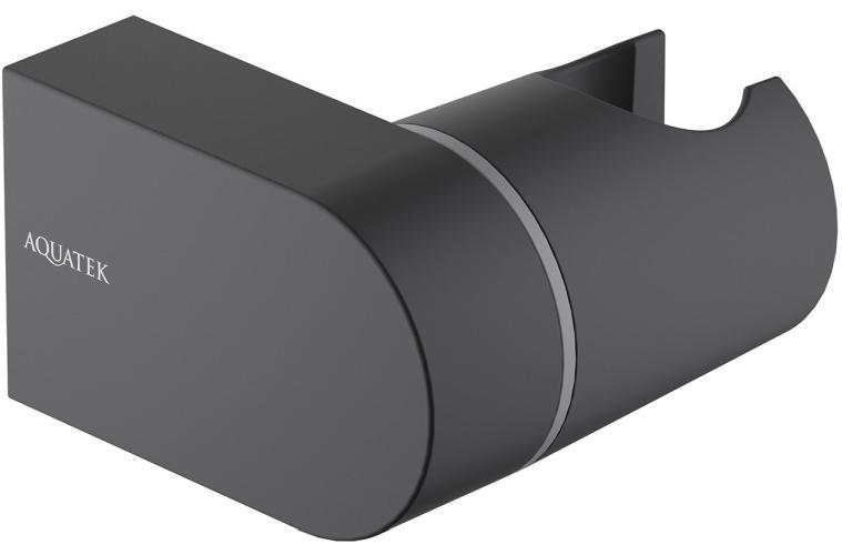 Держатель ручного душа Aquanet матовый черный AQ2406MB