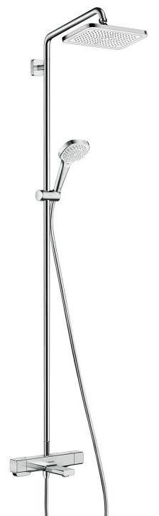 Душевая система Hansgrohe Croma E Showerpipe 280 1jet с термостатом для ванны хром 27687000