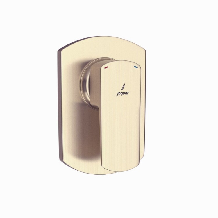 Смеситель для душа Jaquar Kubix Prime встраиваемый однорычажный золотая пыль KUP-GDS-35227KPM