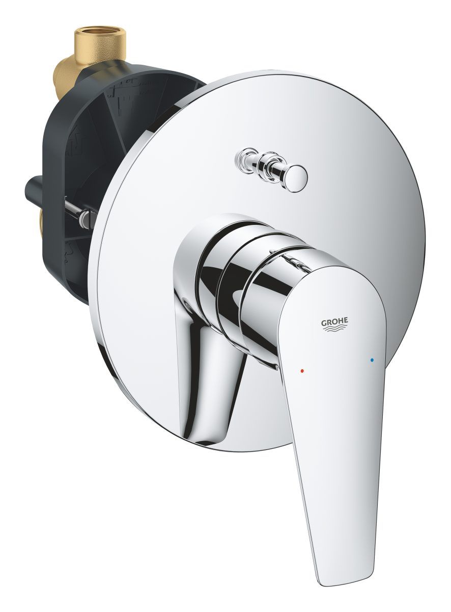 Смеситель для ванны GROHE BauEdge встраиваемый комплект хром 29079001