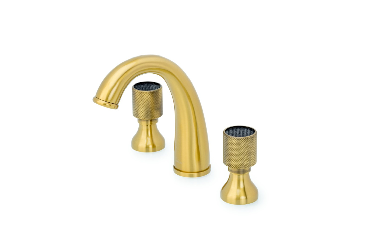 Смеситель для раковины Boheme Royal Cristal на 3 отверстия бронза/черный кристалл 317-Royal/CRST black