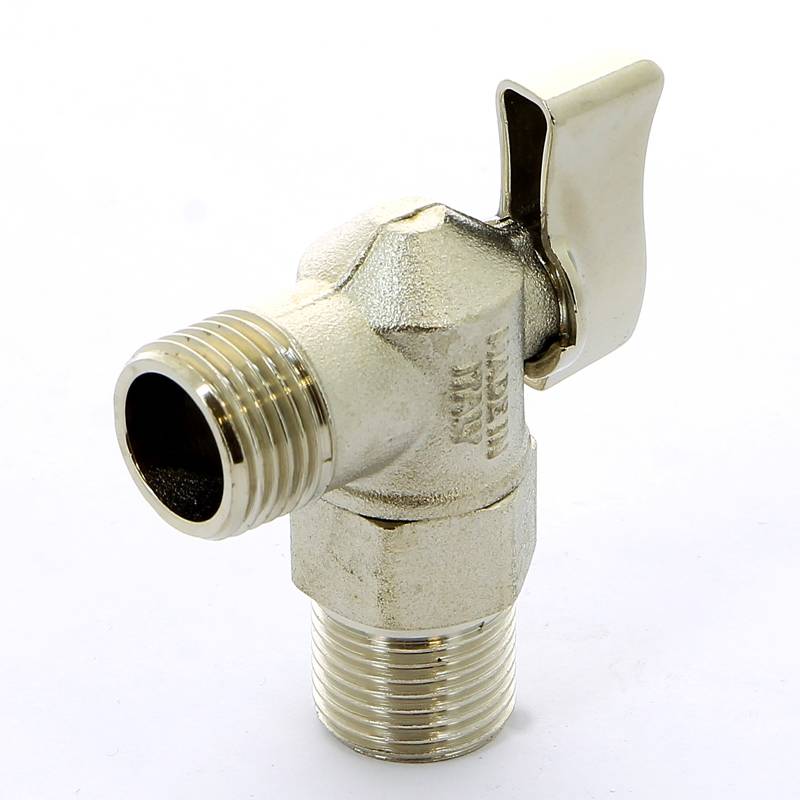 Кран шаровой для подключения бачков ITAP 1/2 никелированный 391