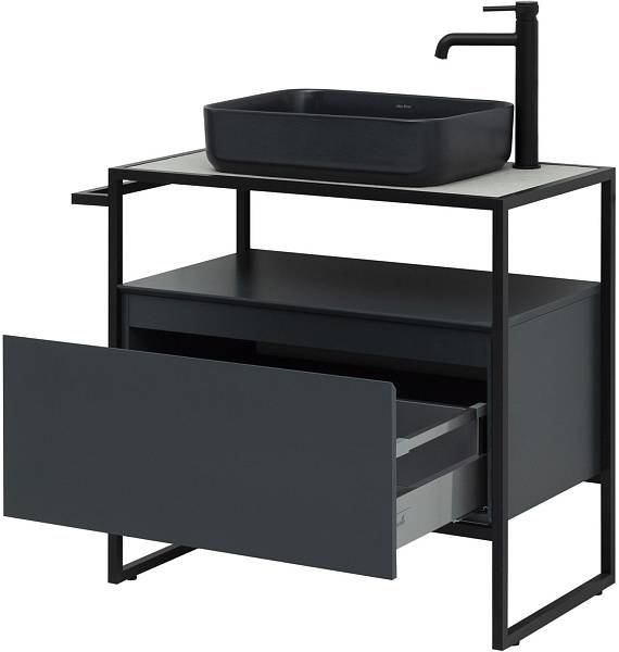 Тумба под раковину Allen Brau Priority 80 см матовый антрацит 1.31002.AM