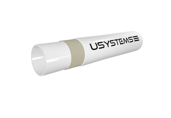 Труба из сшитого полиэтилена USYSTEMS Radi Pipe 20x2.8 мм PN10 белая бухта 100 м 1137008