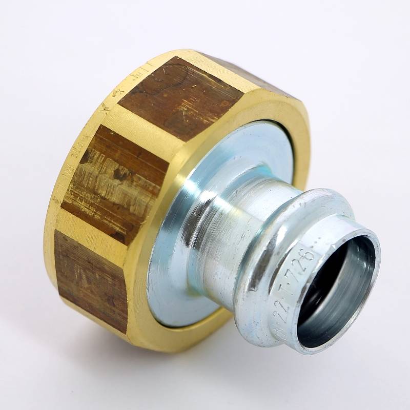 Муфта пресс Viega Prestabo с накидной гайкой 22х1 1/2 оцинкованная сталь 601089