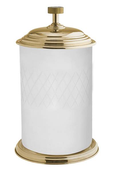 Ведро мусорное напольное Boheme Royal Cristal золото 10934-G-B