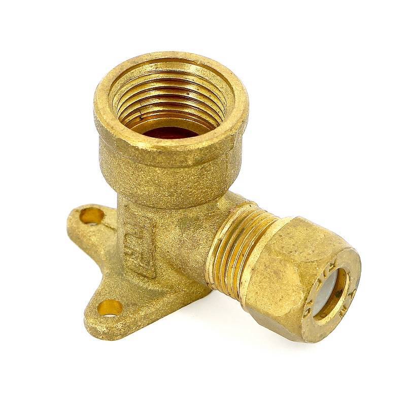 Водорозетка обжимная Tiemme 10x1/2 с пластиковым кольцом 1200097