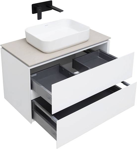 Тумба под раковину Allen Brau Infinity 85 см белый матовый 1.21001.WM