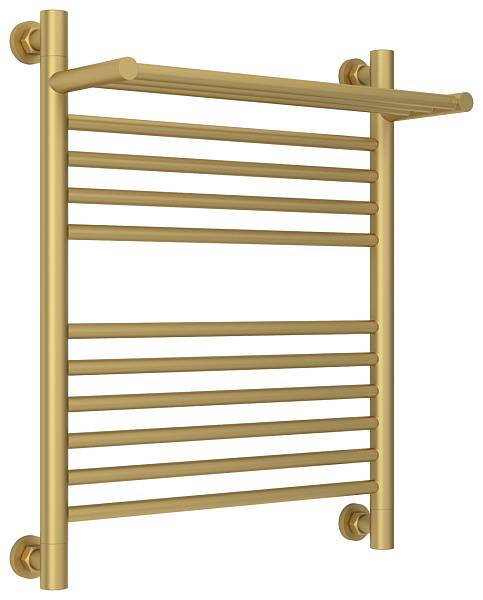 Полотенцесушитель водяной Сунержа Богема+ с 1 полкой 500x600 мм матовое золото 032-0223-6050