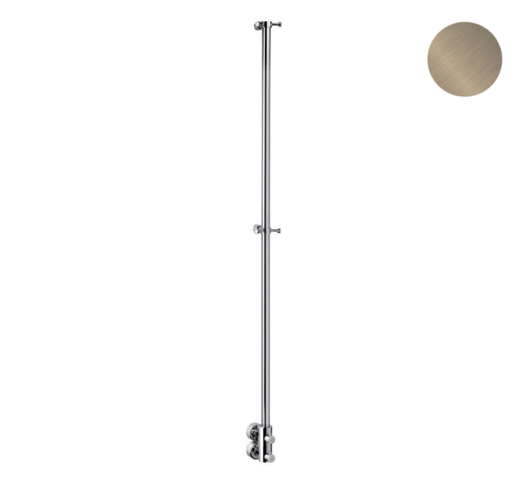 Полотенцесушитель водяной Margaroli Arcobaleno 145х1655 мм Brushed Nickel 494/15