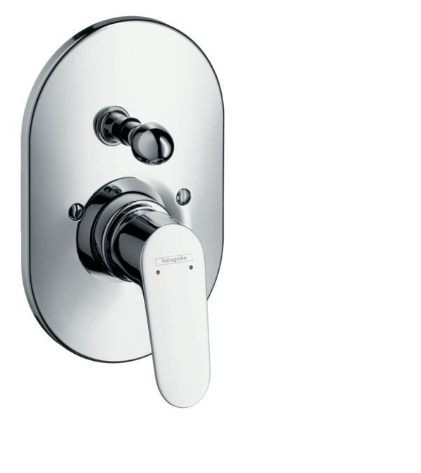Смеситель для ванны Hansgrohe Focus E2 однорычажный наружная часть хром 31947000