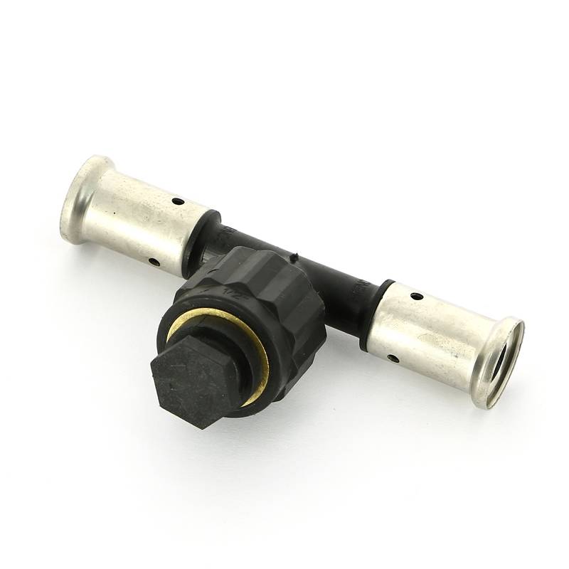 Тройник пресс с внутренней резьбой Henco PVDF 16х1/2х16 мм 13PK-160416