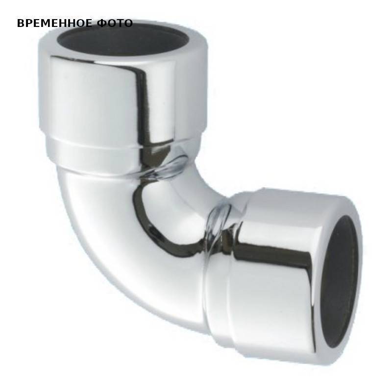 Отвод 90° латунный компрессионный General Fittings 32х32 мм хром 32A-CB