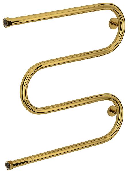 Полотенцесушитель водяной Сунержа М-образный 600х600 мм с полкой золото 03-4007-6060