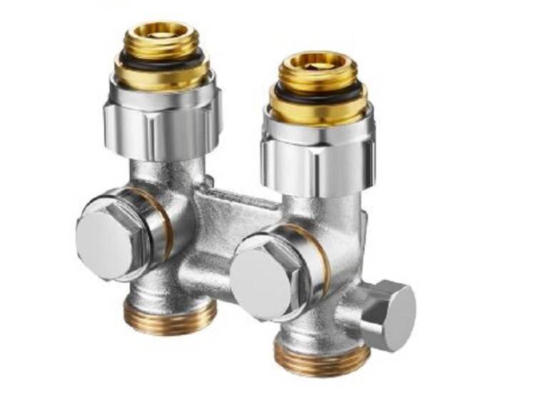 Узел нижнего подключения Oventrop Multiflex F прямой 1/2 HP x 3/4 HP 1015993