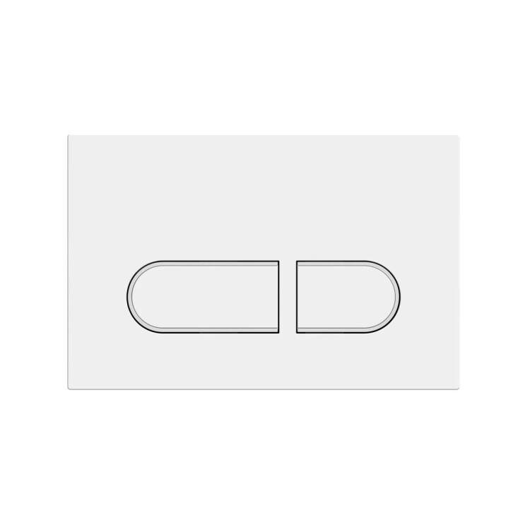 Клавиша смыва Smartflow 245x160 мм белый матовый SF7905MW