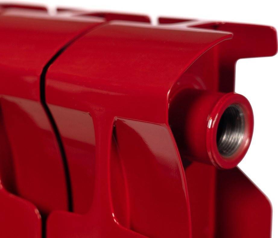 Радиатор биметаллический RIFAR Monolit 500 12 секций боковое подключение бордо RAL 3005 Б010112/3005